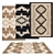 Versatile Set of 6 Rugs 3D model small image 1