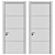 Sleek Interior Door 3D model small image 2