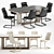 Elegant CATTELAN Ceramic Table Set 3D model small image 1