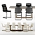 Elegant CATTELAN Ceramic Table Set 3D model small image 2