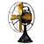 Retro American Fan 3D model small image 5