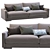 Modern Flexform Magnum Sofa - Timeless Elegance 3D model small image 2