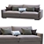 Modern Flexform Magnum Sofa - Timeless Elegance 3D model small image 4