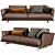 Elegant DITRE ITALIA Royal Sofa 3D model small image 1