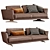 Elegant DITRE ITALIA Royal Sofa 3D model small image 2