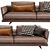 Elegant DITRE ITALIA Royal Sofa 3D model small image 3