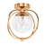 Glamorous Sphere Ceiling Light 3D model small image 1