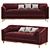  Elegant Cardinal Sofa: 2015, 3D Max, OBJ, FBX 3D model small image 1