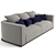 Elegant Fendi Casa Memoire Sofa 3D model small image 3
