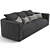 Elegant Fendi Casa Memoire Sofa 3D model small image 4