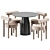 Elegant Duo: Burin Table & Gropius Chair 3D model small image 1