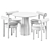 Elegant Duo: Burin Table & Gropius Chair 3D model small image 3