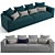 Luxurious Fendi Casa Memoire Sofa 3D model small image 1