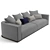 Luxurious Fendi Casa Memoire Sofa 3D model small image 4