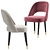 Laskasas Amour Velvet Dining Chair 3D model small image 3