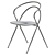 Sleek Minima Stool: Modern Seating-Chair Design 3D model small image 5