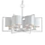 Forte 2570 Chandelier: Stylish, Modern Lighting 3D model small image 2