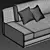 Starry Night Sofa 3D model small image 4