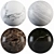 Marble Collection: Immortal White, Luxury Black, Thunder Gray 3D model small image 1