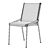 Sleek Berlin Dining Chair 3D model small image 4