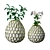 Ceramic Honeycomb Vases: Stunning Anthropologie Collection 3D model small image 2