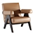 Cassina Armchair: Modern Comfort for Your Space 3D model small image 1