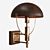 Vintage Walnut Wood Faraday Chair 3D model small image 1