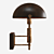 Vintage Walnut Wood Faraday Chair 3D model small image 3