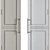 Elegant White Wooden Door 3D model small image 4