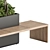 Urban Oasis: Plant Box Bench Set 3D model small image 4
