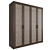 Modern 10-Door Wardrobe 3D model small image 1