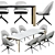 Rolf Benz 957 Roma S Furman: Stylish Table & Armchair 3D model small image 4