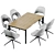 Rolf Benz 957 Roma S Furman: Stylish Table & Armchair 3D model small image 6