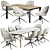 Rolf Benz 957 Roma S Furman: Stylish Table & Armchair 3D model small image 8