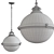 Elegant Fletcher Pendant Light 3D model small image 2