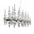 Ethereal Moonlight Chandelier 3D model small image 1