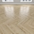 Oak Parquet: Herringbone, Linear, Chevron 3D model small image 3