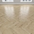 Oak Parquet: Herringbone, Linear, Chevron 3D model small image 4