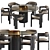 Modern Gallotti & Radice Haumea T Dining Table 3D model small image 2