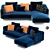 Modern L-Shaped Sigrid Sofa 3D model small image 5