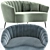 Bonnie Loveseat: Stylish 2-Seater Sofa! 3D model small image 2