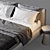 Stylish B&B Italy Charles Bed 3D model small image 4