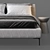 Stylish B&B Italy Charles Bed 3D model small image 6