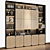 Modern Wood Cabinet | 0435 3D model small image 3