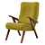 Luxurious Johann B125 Armchair: German Elegance 3D model small image 1