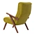 Luxurious Johann B125 Armchair: German Elegance 3D model small image 2