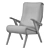 Luxurious Johann B125 Armchair: German Elegance 3D model small image 3