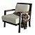 Elegant Dan Armchair - Timeless Sophistication 3D model small image 1