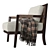 Elegant Dan Armchair - Timeless Sophistication 3D model small image 2