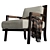 Elegant Dan Armchair - Timeless Sophistication 3D model small image 4